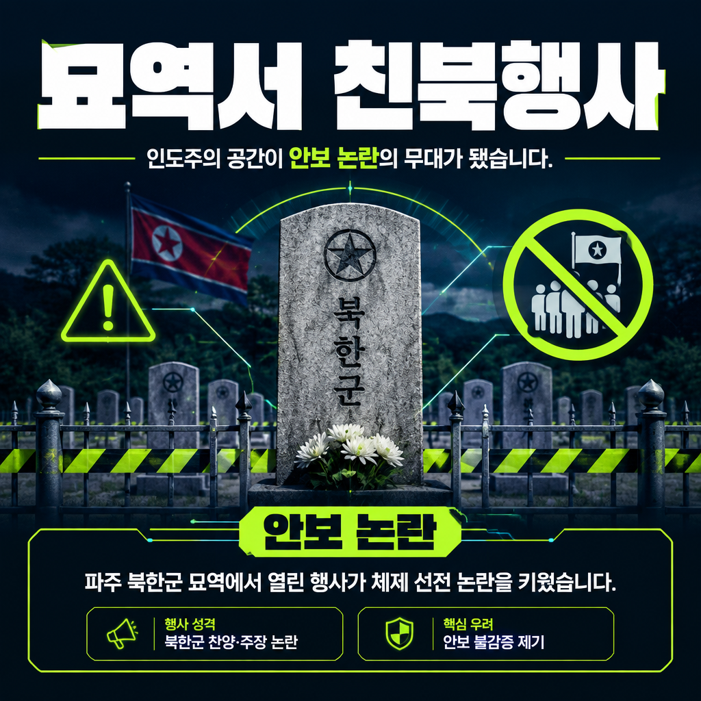 묘역서 친북행사