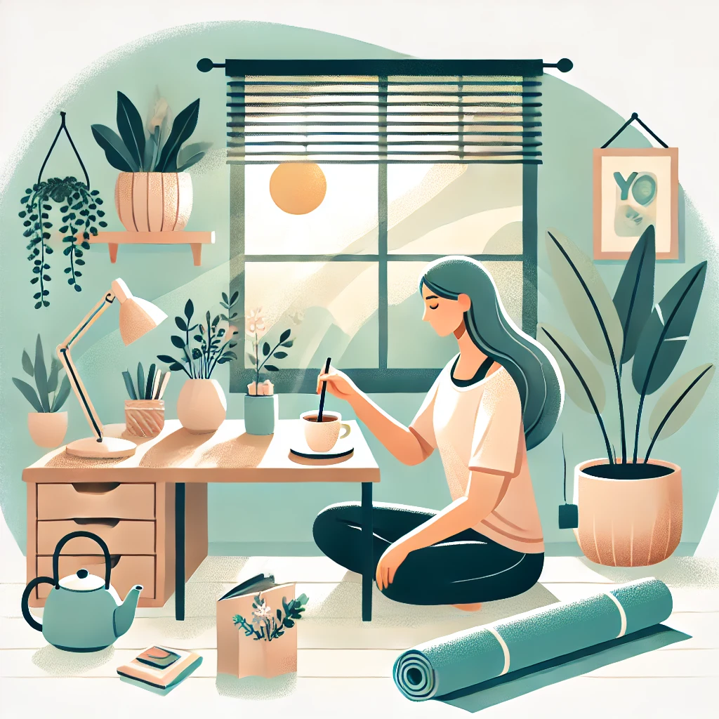 스트레스를 줄이고 마음의 건강을 되찾는 이미지