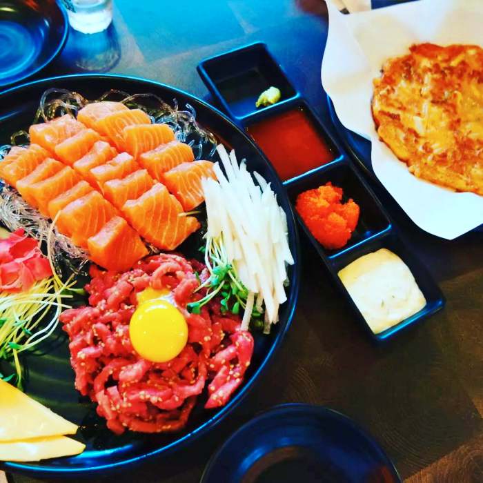 생생정보 무한리필 육회 연어 황새치 참치 맛집