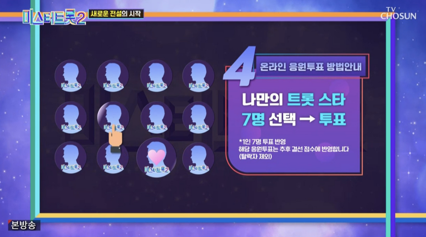 미스터트롯2 투표 사이트