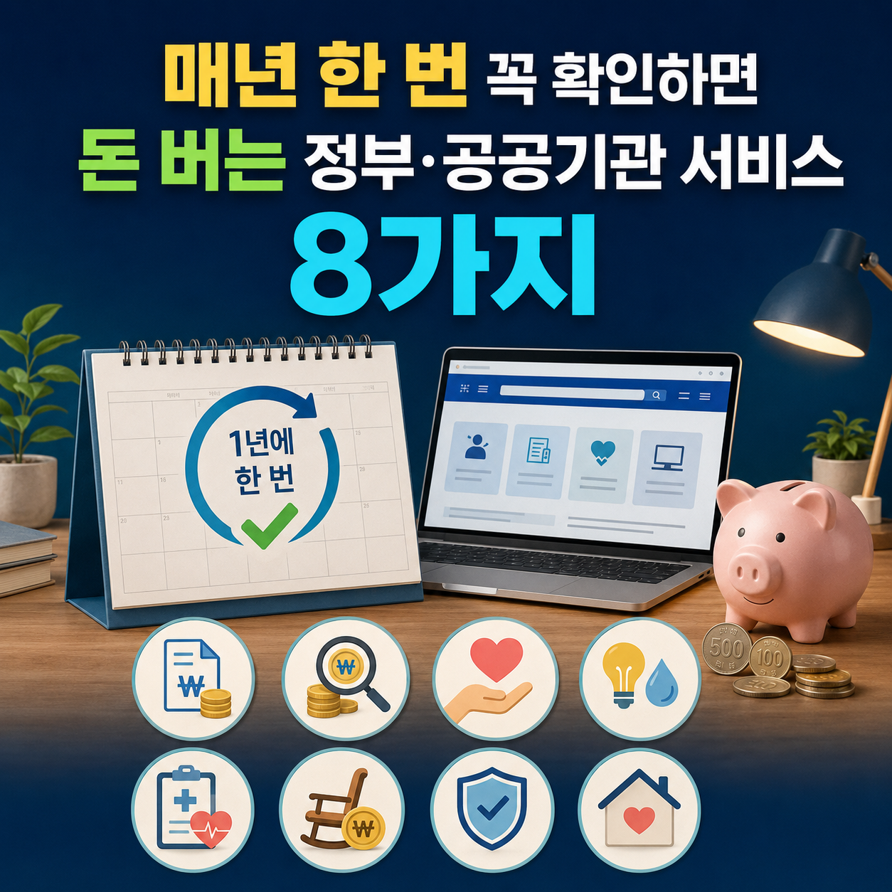매년 한 번씩 꼭 확인하면 돈 버는 정부&middot;공공기관 서비스 8가지
