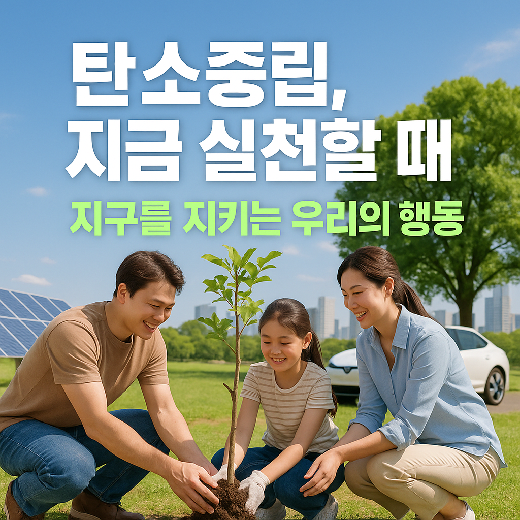 탄소중립, 지금 실천할 때