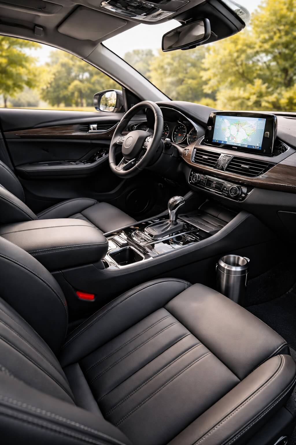 깨끗한 자동차 내부