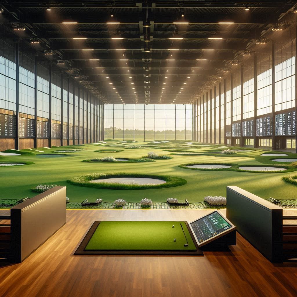 실내골프연습장 배경