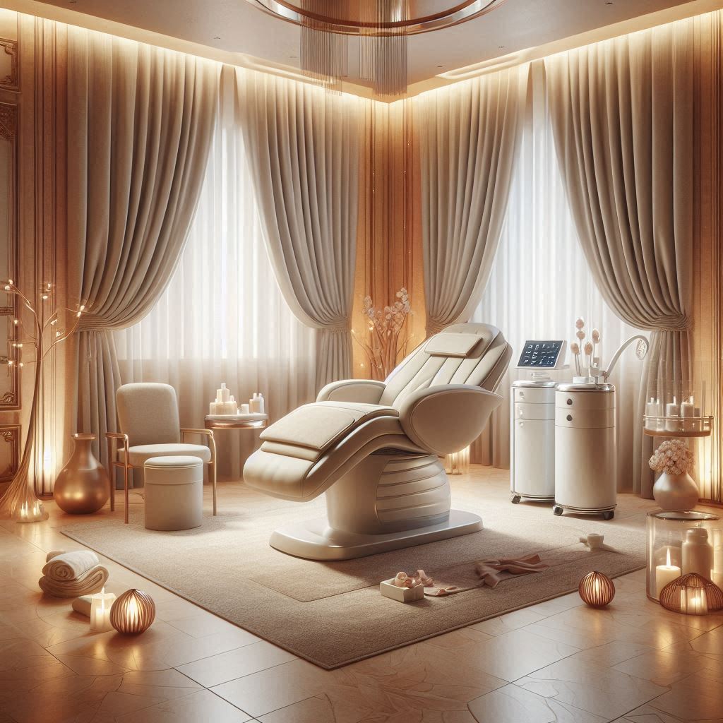 피부,체형관리 샵 배경