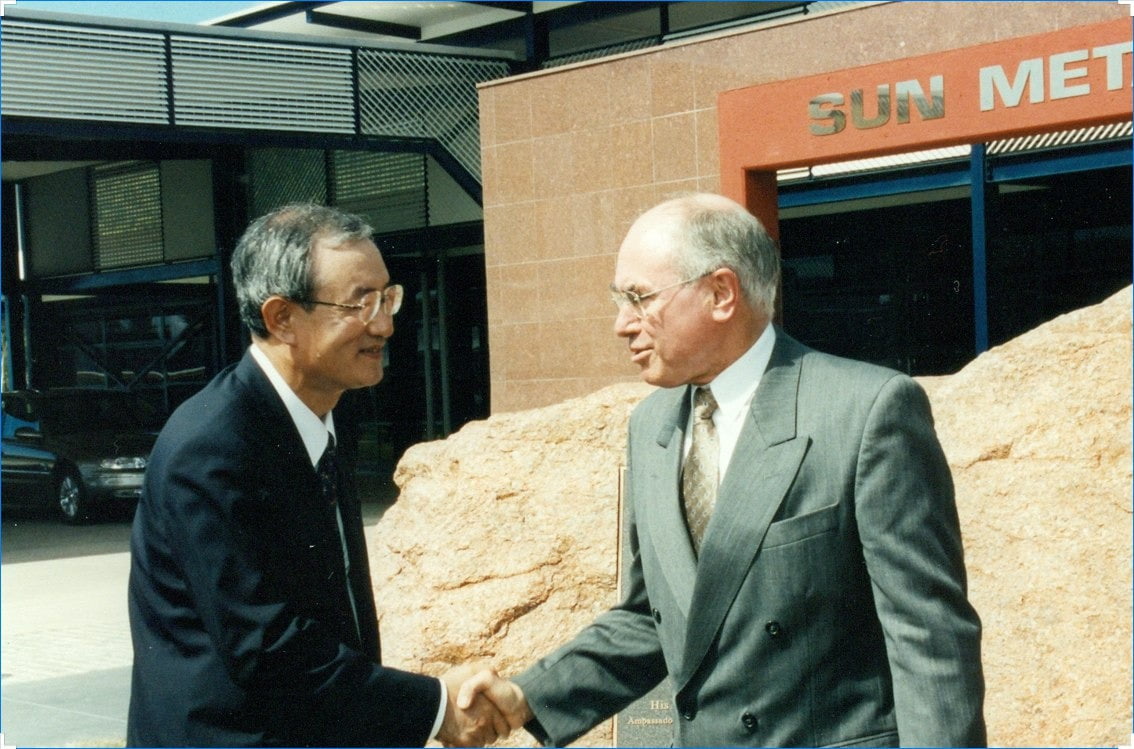 호주 선메탈(SMC)을 방문한 최창걸 고려아연 명예회장.