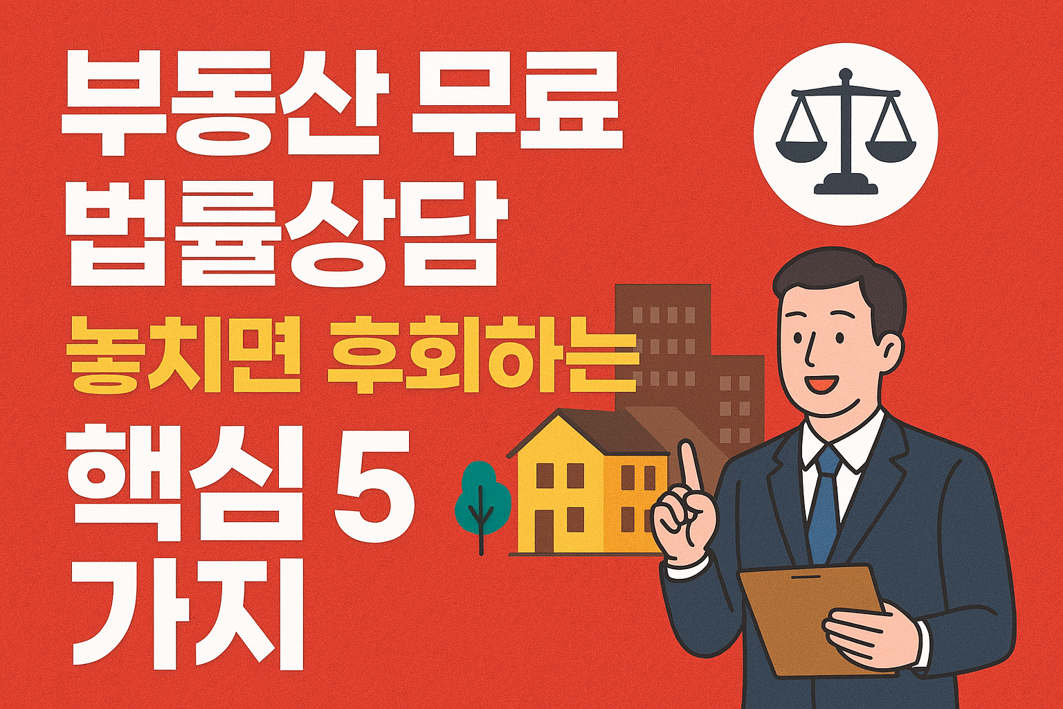 부동산 무료법률상담 놓치면 후회하는 핵심 5가지