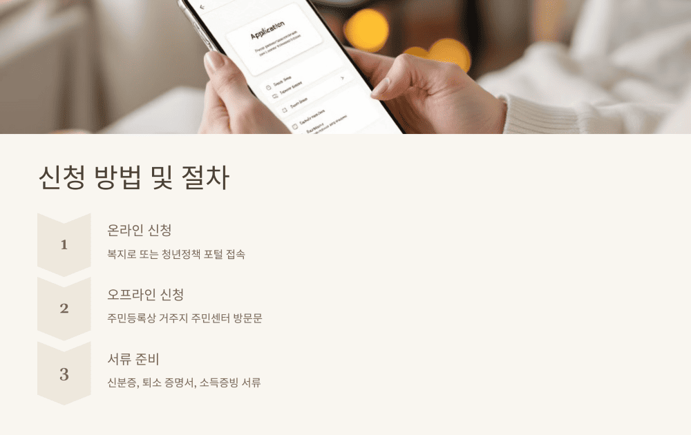 신청 방법 및 절차