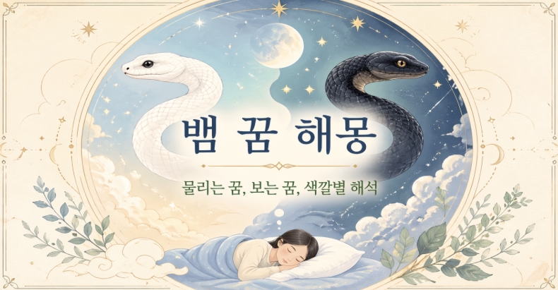 뱀 꿈 해몽! 10가지 유형별 뱀 꿈해몽 총정리