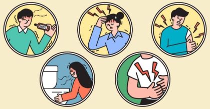 장티푸스 관련 일러스트 이미지