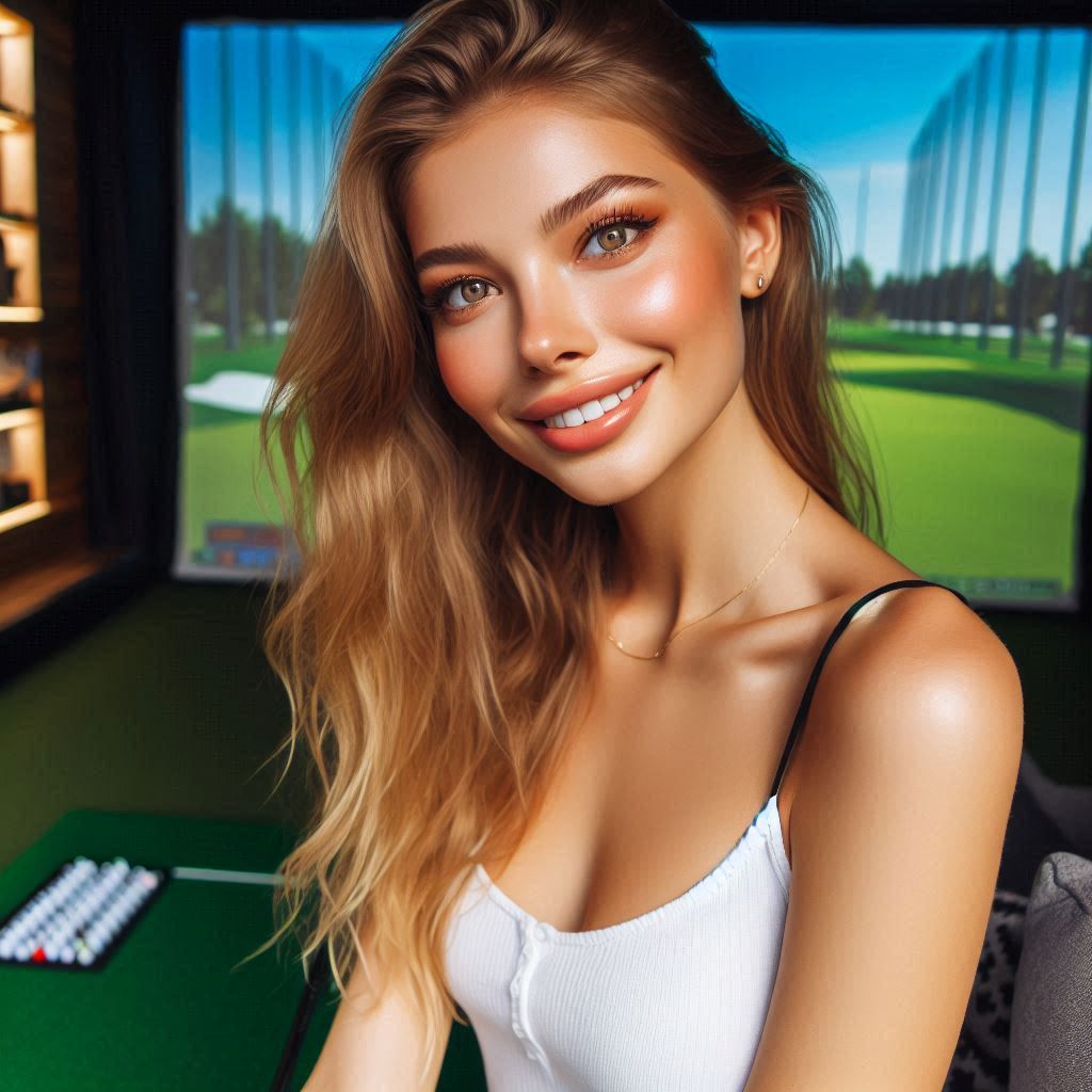 실내골프연습장 배경