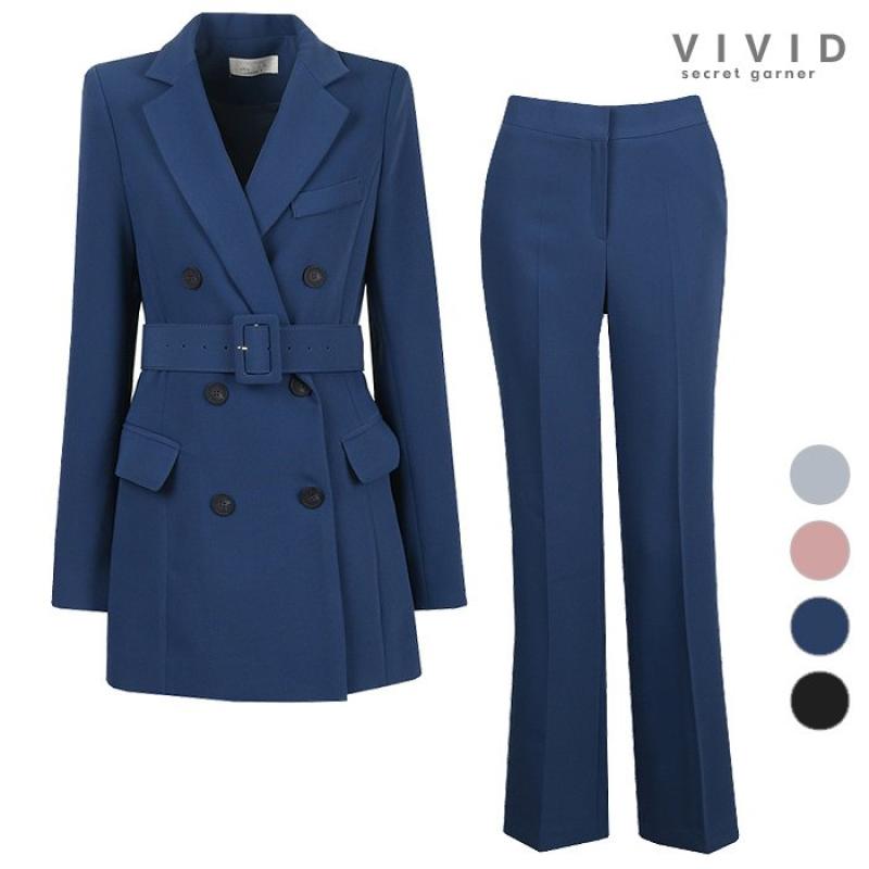 비비드시크릿가너 VIVID SET 여성 더블정장자켓 팬츠 세트