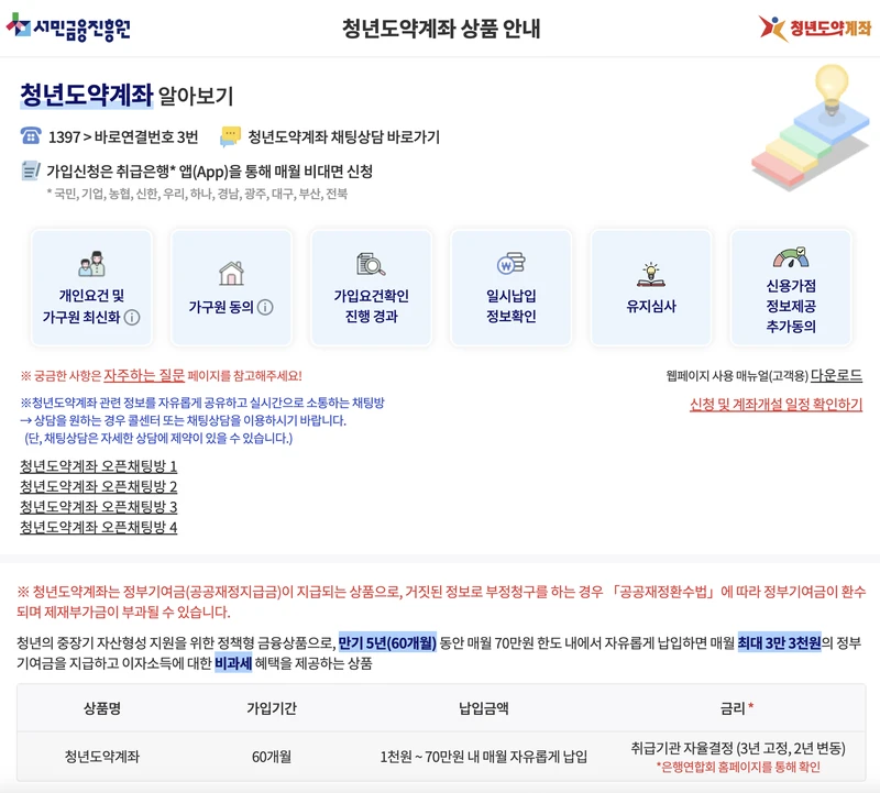서민금융진흥원-가입자격및조건