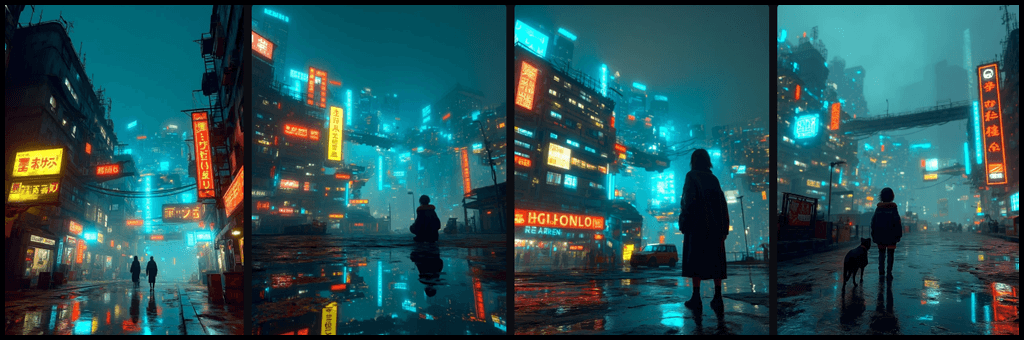 post-apocalyptic woman scene1세계관 실험 생성 이미지_Midjourney