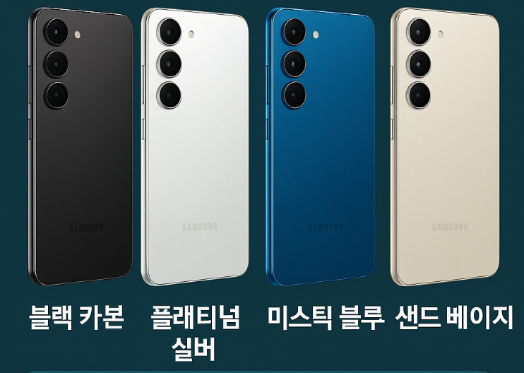 갤럭시 s25엣지 색상사진