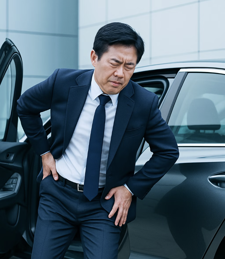 2. 양반다리를 하거나, 앉았다 일어설 때 악화되는 통증