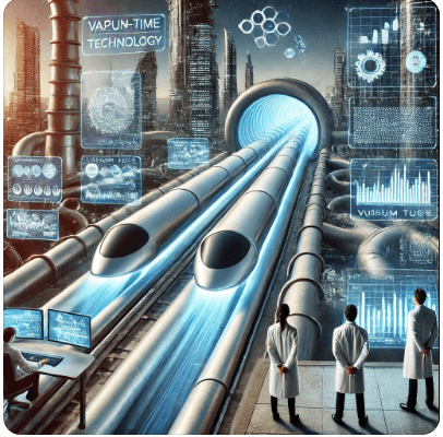 기존 지하철과 하이퍼루프 비교 사진