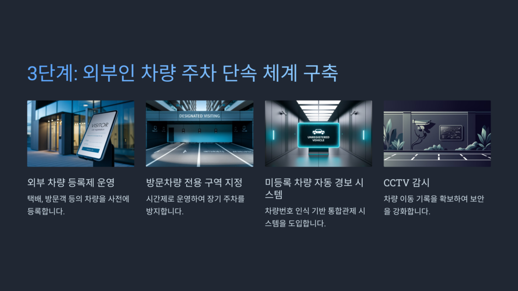 외부인 차량 주차 단속 – 단지 보안을 위한 선택이 아닌 필수