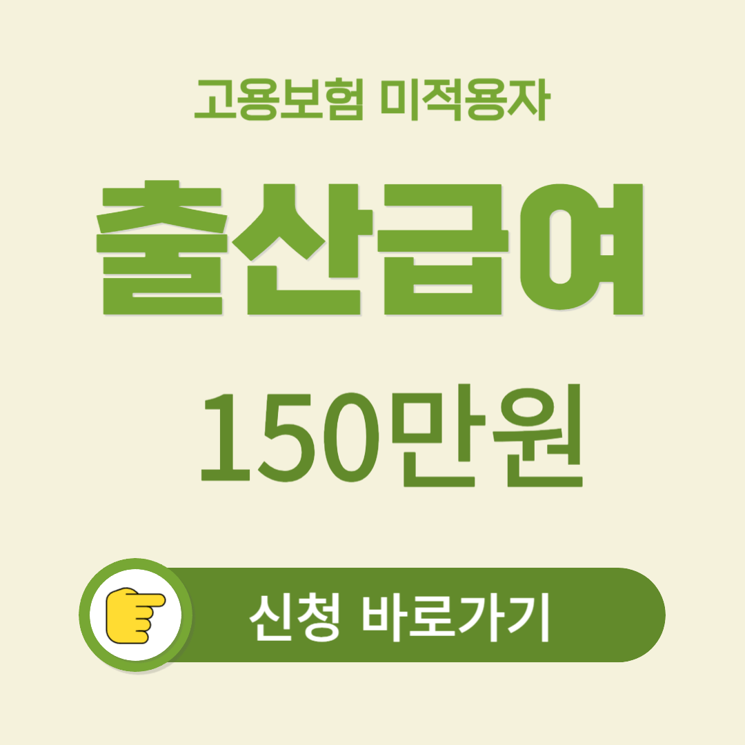 고용보험 미적용자 출산급여 신청