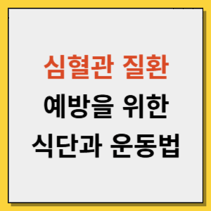 심혈관 질환 예방을 위한 식단과 운동법