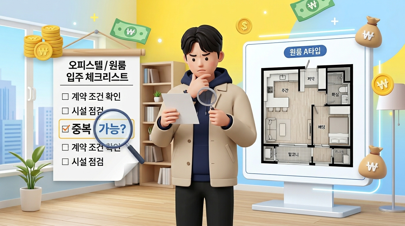 청년 주거비 지원 중복지원 가능 여부 체크리스트 썸네일