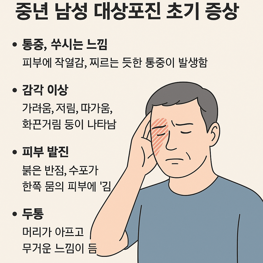 대상포진 초기 증상-사진