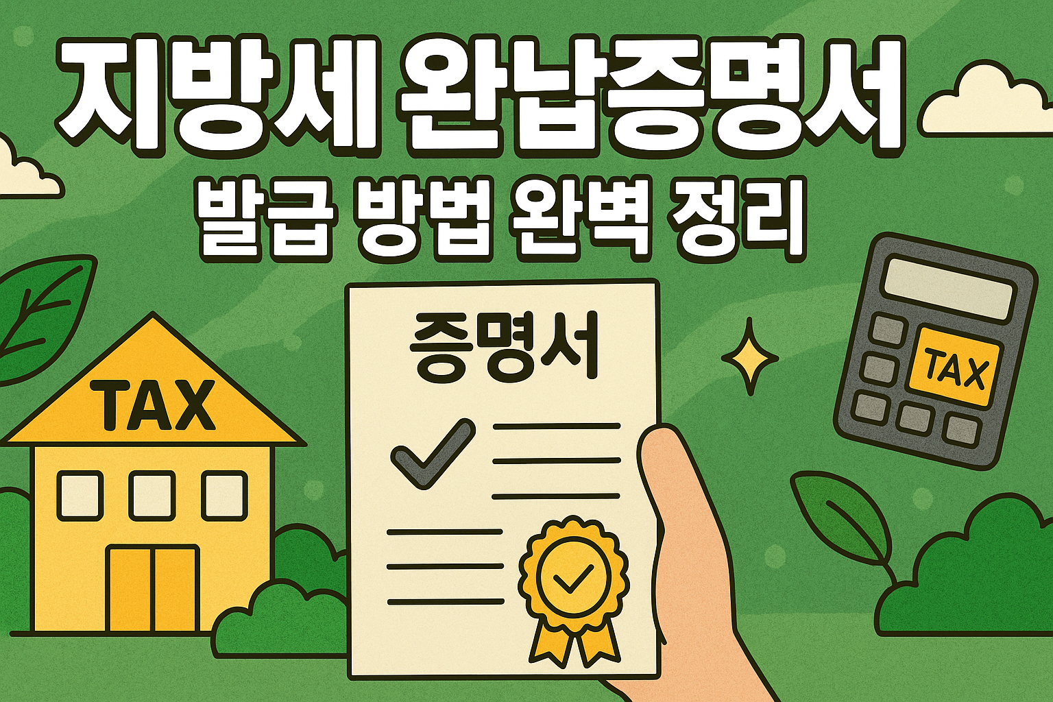 지방세 완납증명서 발급 방법 완벽 정리