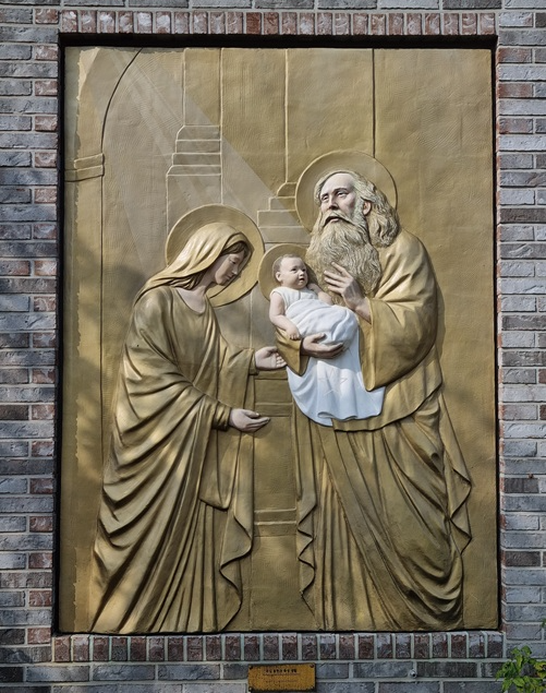 성모님과 예수 예수님 그리고 시메온 성인