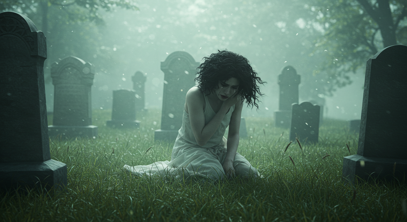 묘지에서 울음 터뜨리는 꿈