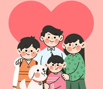 4인-가족-강아지-사진