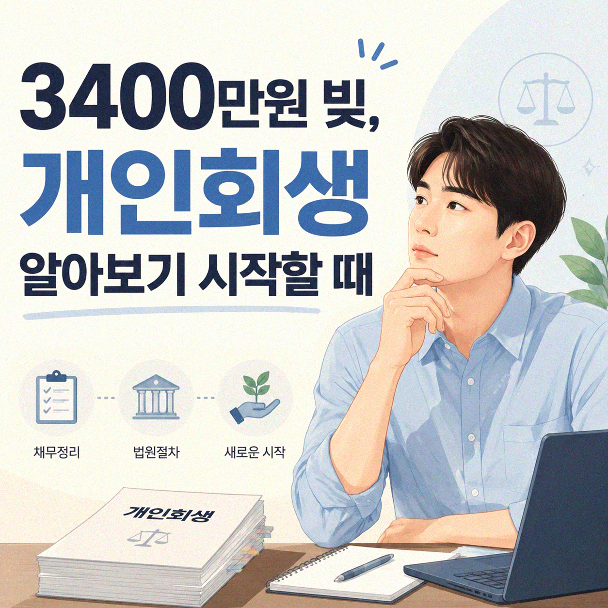 3400만원 빚, 개인회생 진행할 때 무엇을 가장 먼저 알아야 할까