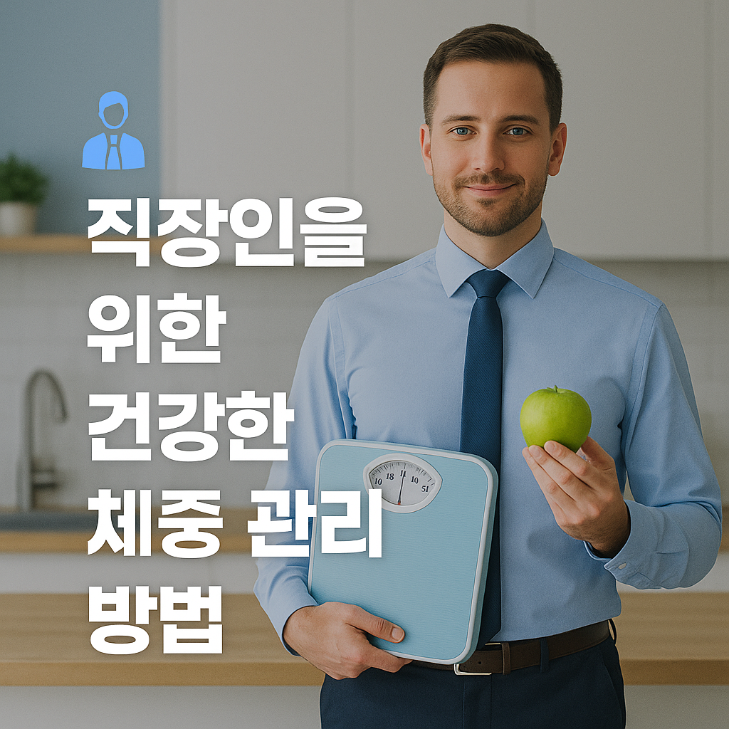 🧑&zwj;💼 직장인을 위한 건강한 체중 관리 방법 - 굶지 않고, 무리하지 않고, 꾸준하게 실천하는 전략