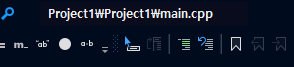 Visual Studio 2022 창제목 커스터마이징 적용한 모습입니다
