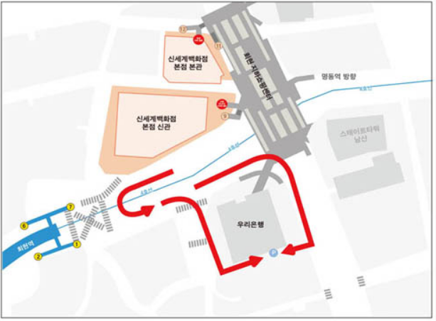 신세계백화점-본점-크리스마스-이벤트-파사드-미디어월-인증샷성지-인증샷맛집-관람팁-명당위치-안내