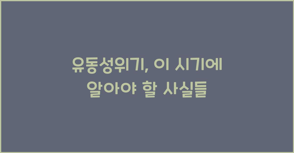 유동성위기