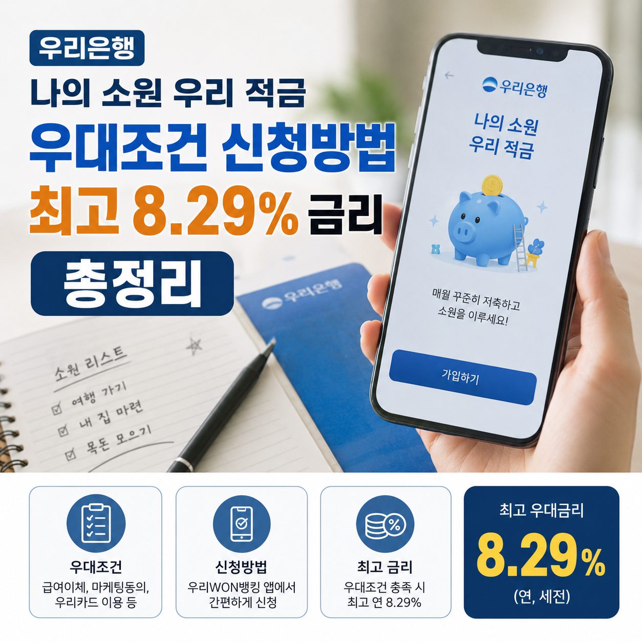 우리은행 나의 소원 우리 적금 썸네일