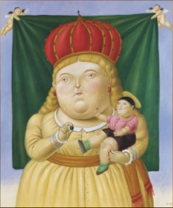Our Lady of Colombia by Botero