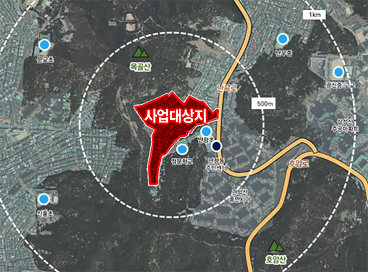 신림동 675일대 위치