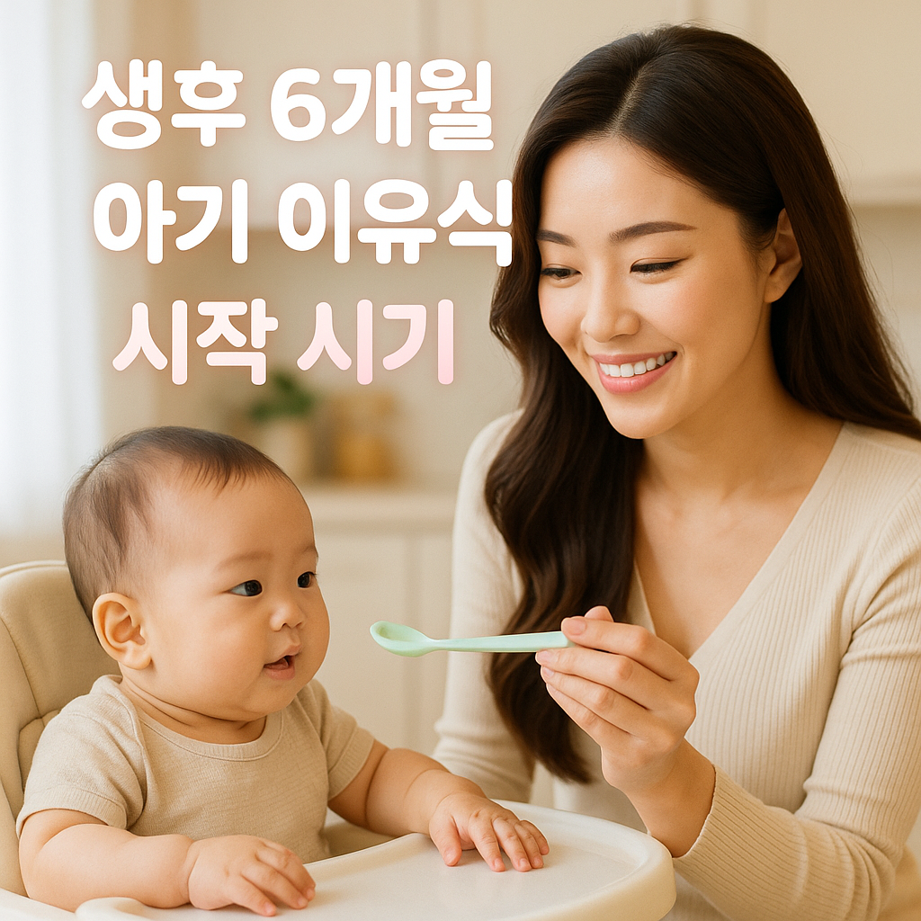 2025년 생후 6개월 아기 이유식 시작 시기 가이드