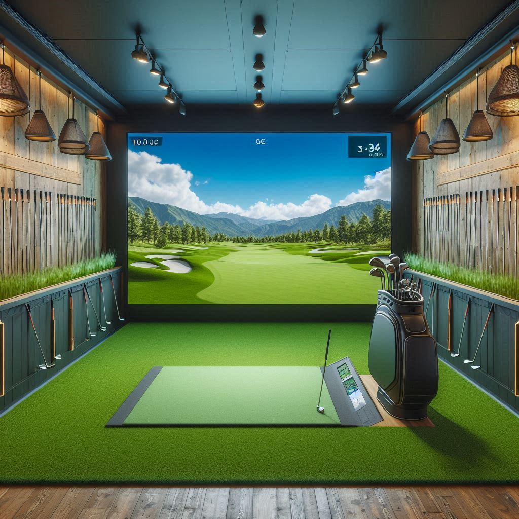 스크린골프장 배경