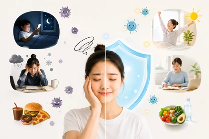 생활 리듬에 따른 면역력 변화 설명 이미지15