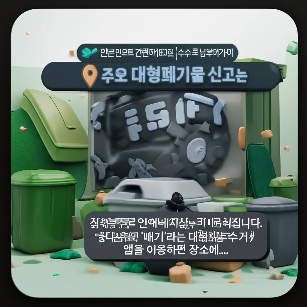 대형폐기물 스티커 이제 안녕! 중랑구..