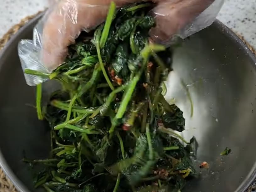 취나물 무침 무치는 인포그래픽