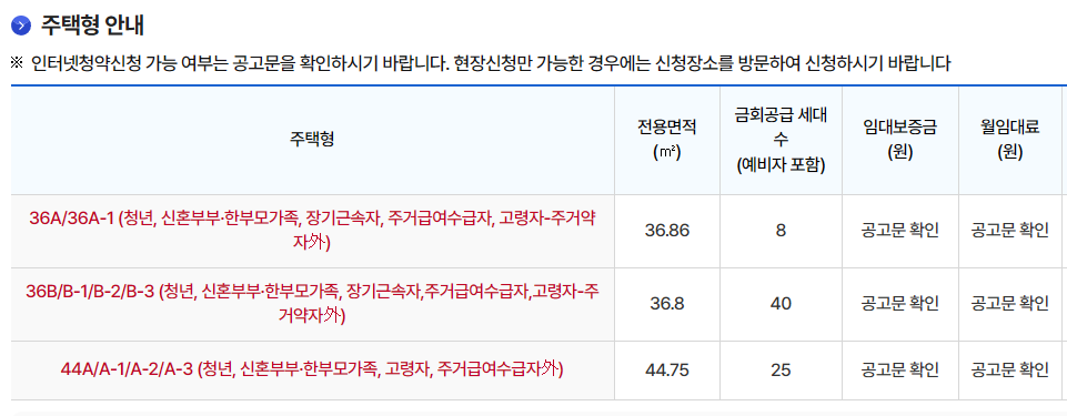 주택형 안내