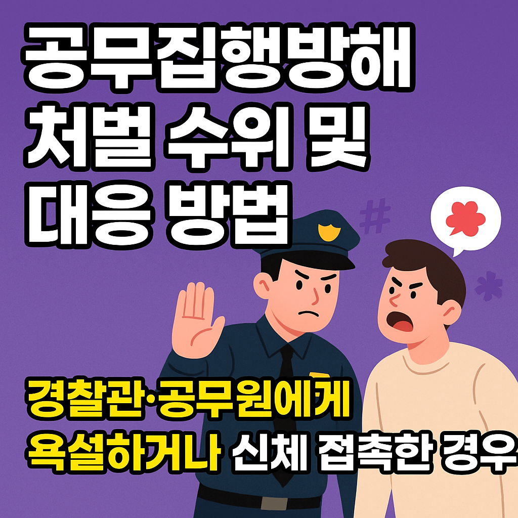 공무집행방해 처벌 수위 및 대응 방법