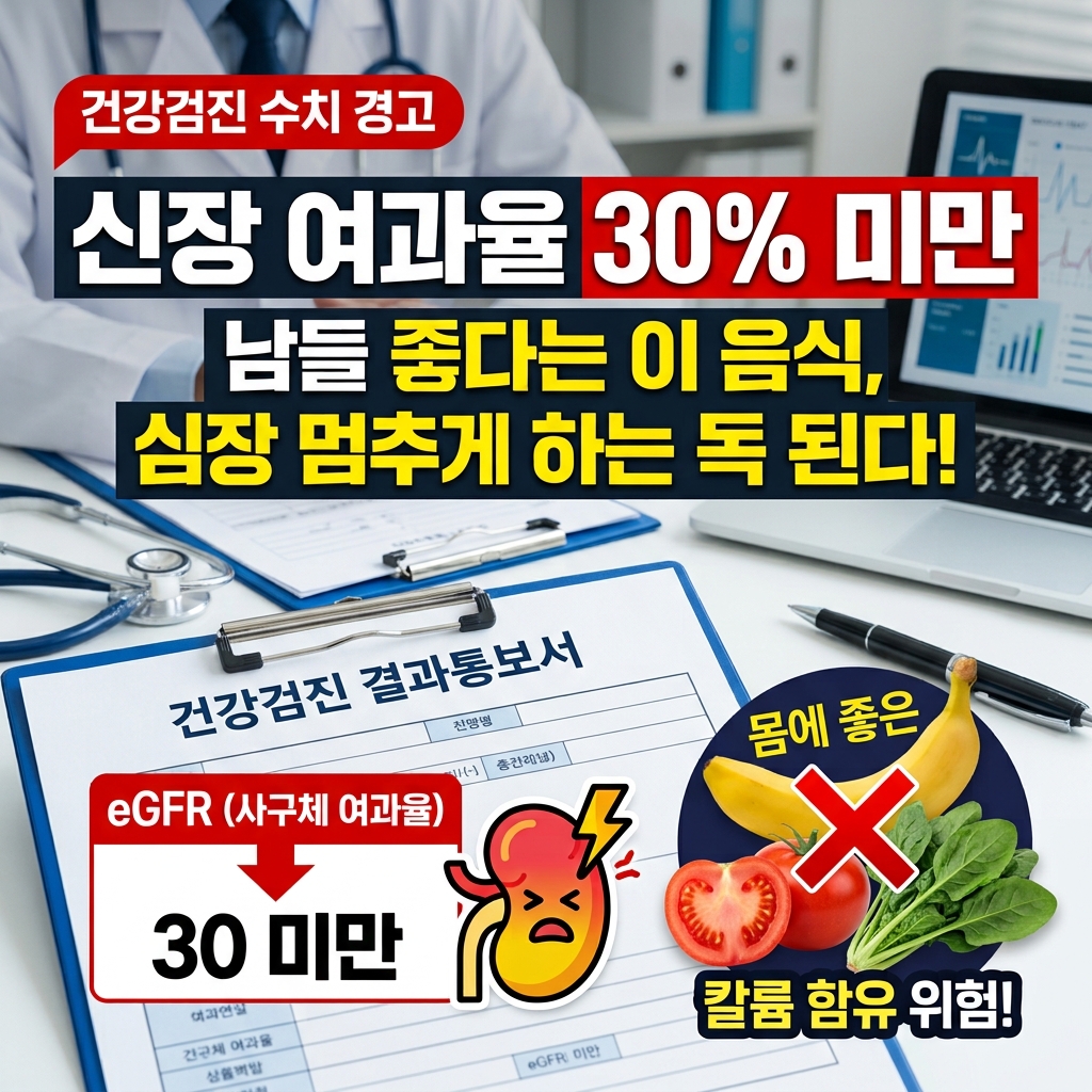 신장 여과율 30퍼센트 미만 피해야 할 칼륨 음식 정리