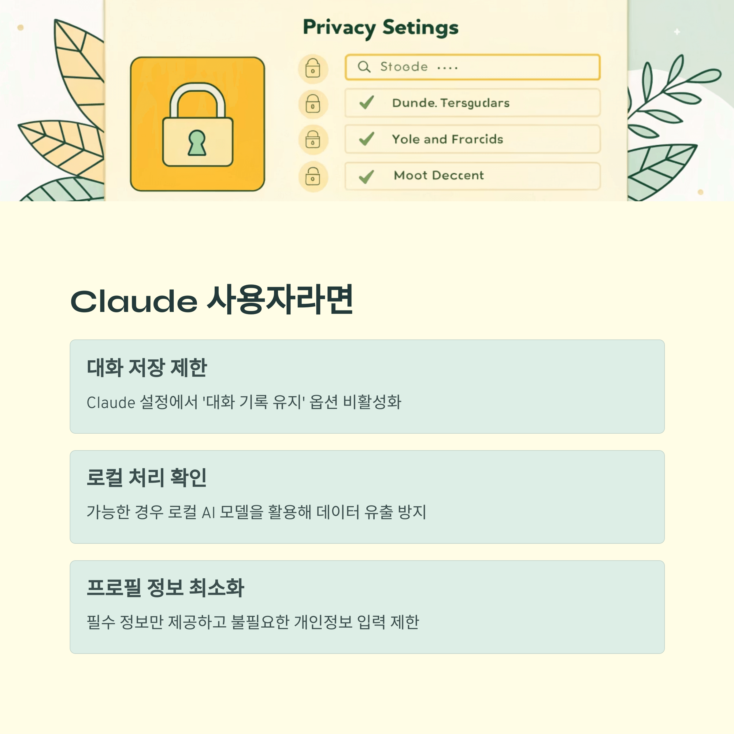 지브리팬도 놀란 ai 설정법, 개인 정보 보호하는 방법