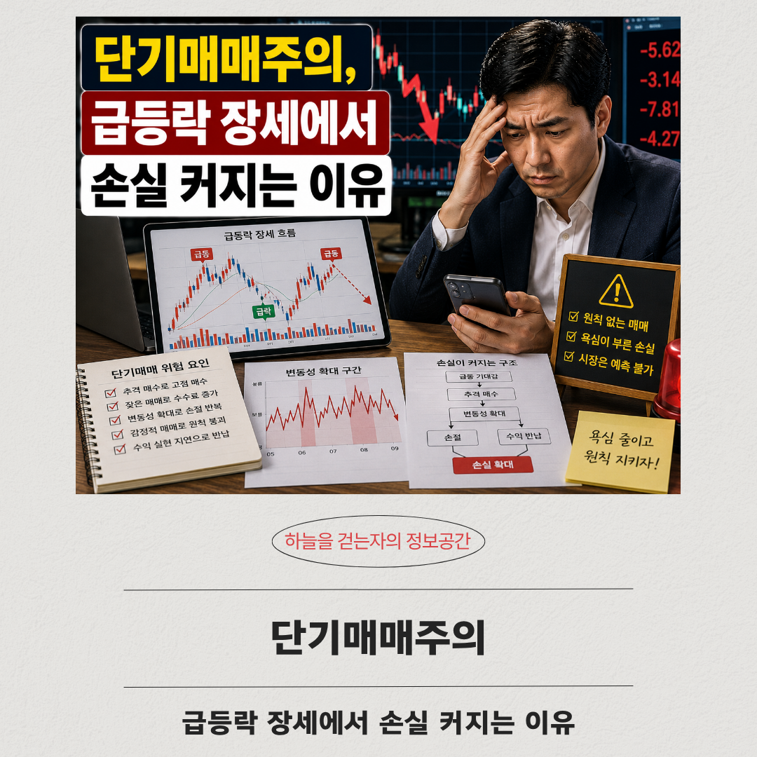 단기매매주의, 급등락 장세에서 손실 커지는 이유