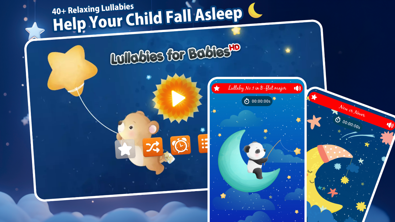 자장가 앱, 아기를 위한 자장가, 아이들을 위한 노래