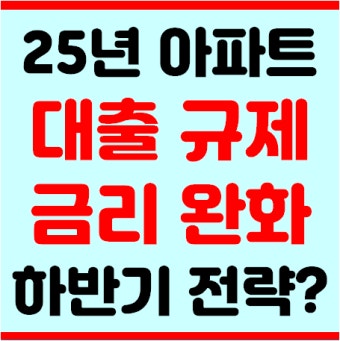 2025년 아파트 대출 규제